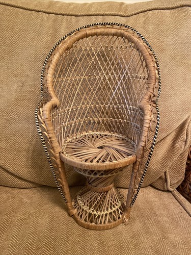 Vintage wicker peacock - wicker,