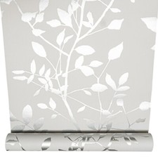 Pale Grey Floral Wallpaper