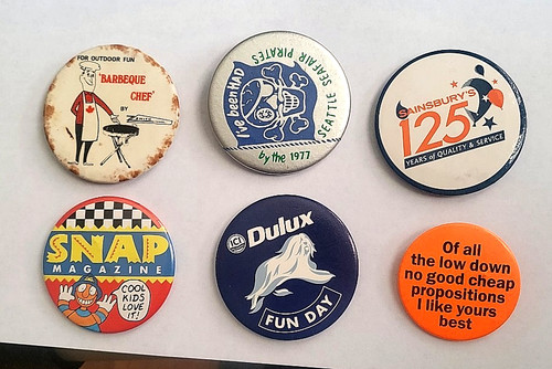 Vintage pin badges 6 - 6,