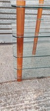 Hifi stand  5  glass shelves