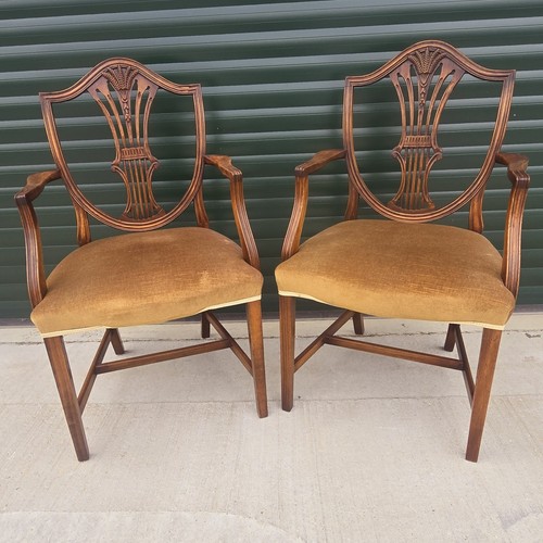 Pair antique hepplewhite style - hepplewhite,