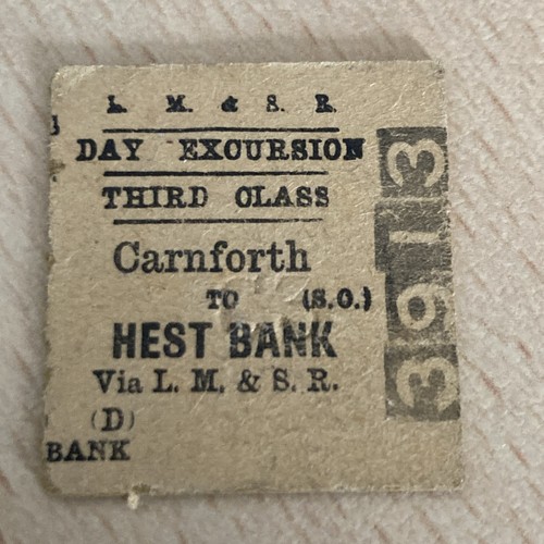 Half railway ticket - half.,