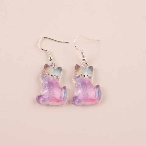 Cute purple cat kitten - purple, kitty