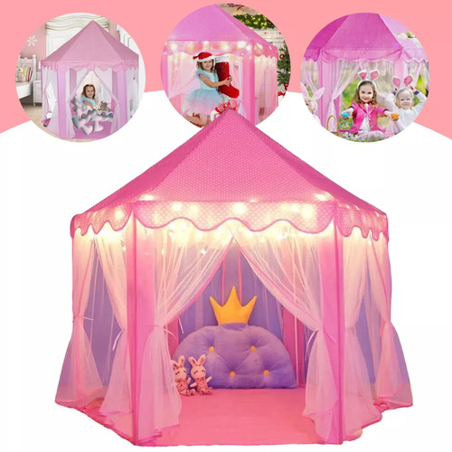Pink princess castle play - pink, tent