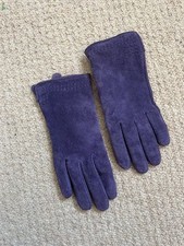 Purple small suede gloves Pia Rossini