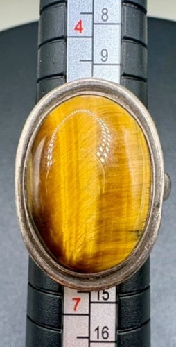 Sterling silver tiger eye oval - tiger,