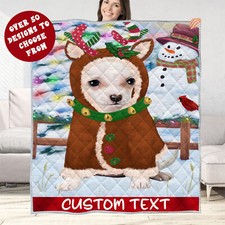 Chihuahua Quilt Dog Bedding