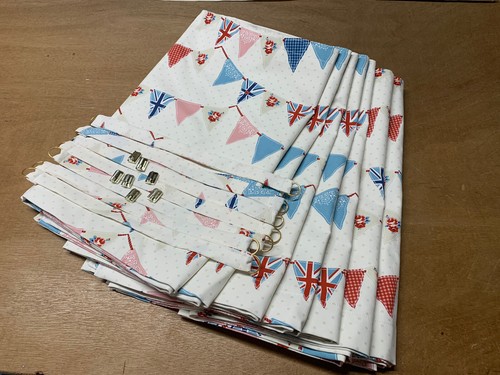 Bunting blue design camper van - bunting,