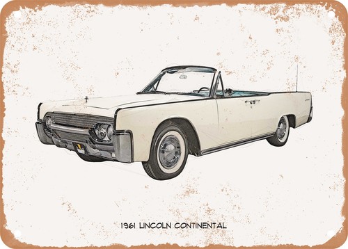 Classic car art 1961 lincoln - classic,