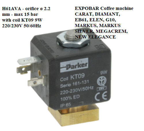 Expobar way solenoid - solenoid, valve