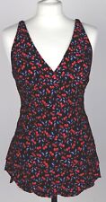 NEXT Womens Blue Red Black Swimming Costume Size 12 8
