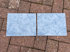 Two Light Blue Glazed 250 mm x 200 mm Wall Tiles