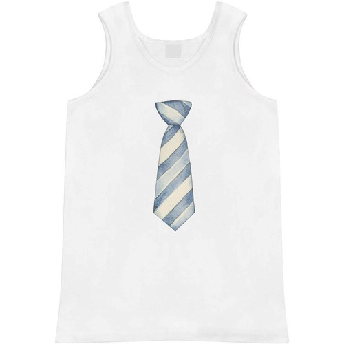 Blue and white - striped, tie'