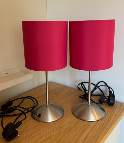 Two ikea bedside lamps - bedside, lamps,
