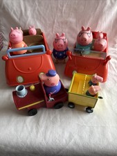 Peppa Pig Bundle 2 Working Cars 11 Figures 1 Train With Carriage