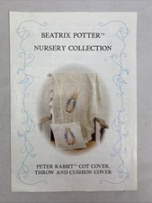 Beatrix Potter Nursery Collection Knitting Pattern Peter Rabbit Throw Cushion