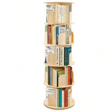 Rotating Bookshelf Pine