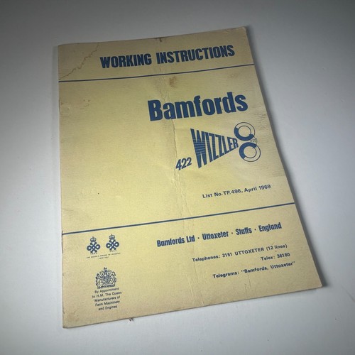 Bamfords 422 wizzler working - bamfords,