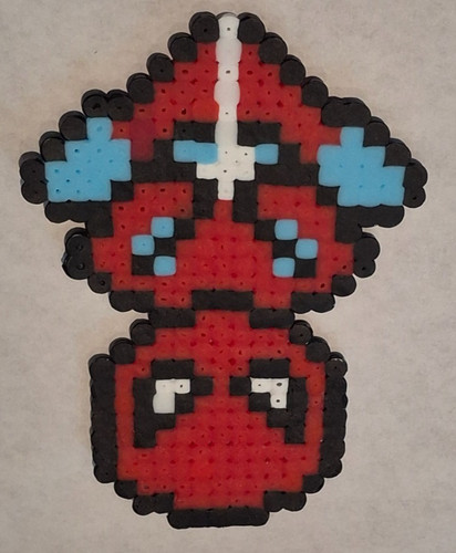 Perler beads spiderman - beads,