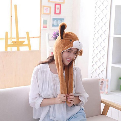 Funny plush bunny - funny, hat