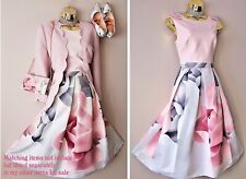 Ted Baker Pink Riina Porcelain Rose Fit Flare Evening Dress Size 6 TB0*Bag Lstd*