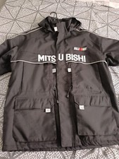 Vintage MITSUBISHI Motors Ralliart Nylon Waterproof Jacket Size Large 
