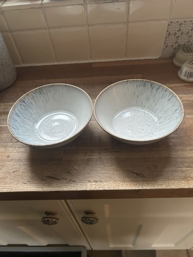 Denby kiln blue cereal bowls - denby,