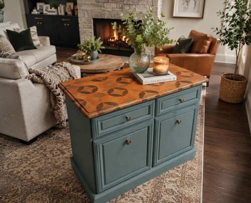 Retro upcycled cabinet - cabinet, /