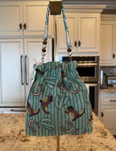 Women green brown beaded - women’s,