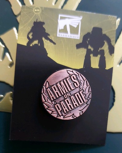 Warhammer armies parade pin - armies,