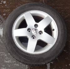 PEUGEOT 207 15" ALLOY WHEEL & TYRE 185/65/15 5 SPOKE 2007~2013 ⭐RAPID POST⭐ #8