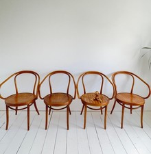 Thonet design bentwood chairs x 4