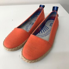 Orange Slip-On Keds Woven Shoes UK 5.5 Shock-Proof Cushioned Heel Comfort