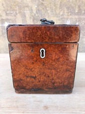 An 18th Century Georgian Burr Thuya Tea Caddy.
