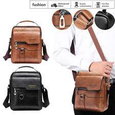 Men's Leather Cross Body Messenger Bag Shoulder Handbag Travel Work Business Bag