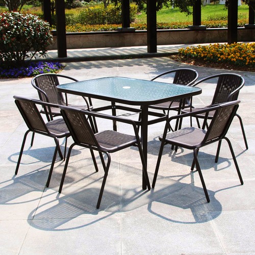 Rattan garden furniture - garden,