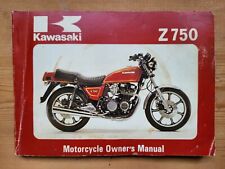 1979 Original Kawasaki Z750 Owner's Manual Maintenance Use Booklet Vintage