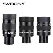 SVBONY 1.25" Zoom Eyepiece for Telescope – 7-21mm / 8-24mm / 10-30mm FMC Lens