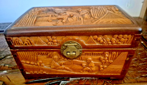 Antique 19th chinese - c?, carved
