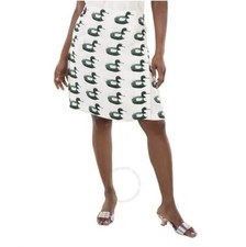 Burberry Duck Print Kilt Skirt
