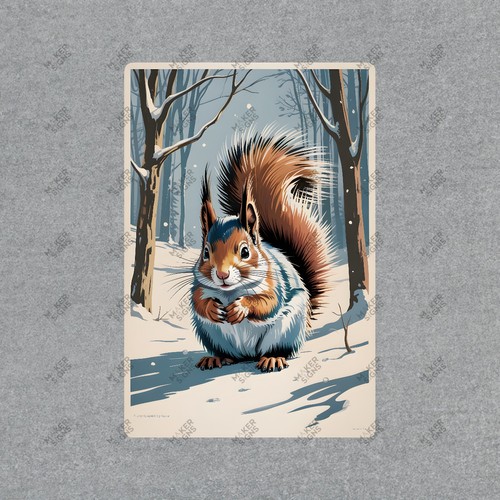 Vintage style squirrel metal - squirrel,