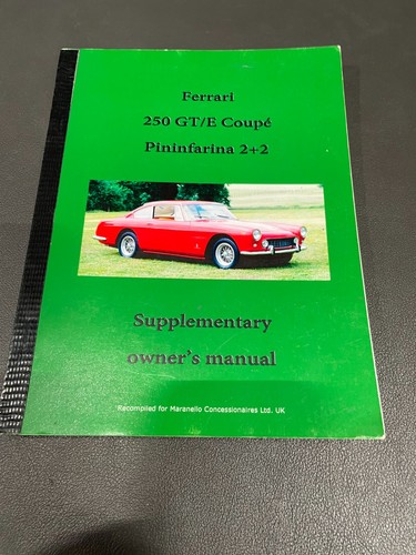 Ferrari 250gt owners handbook - ferrari,