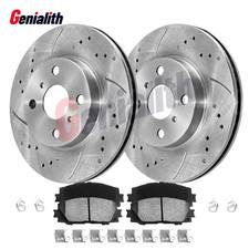 Front Drilled Rotors + Ceramic