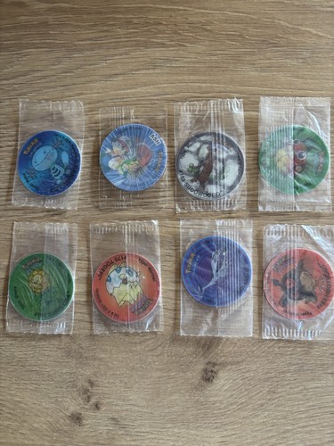 Pokemon vintage tazo x8 - pokemon, tazo’s