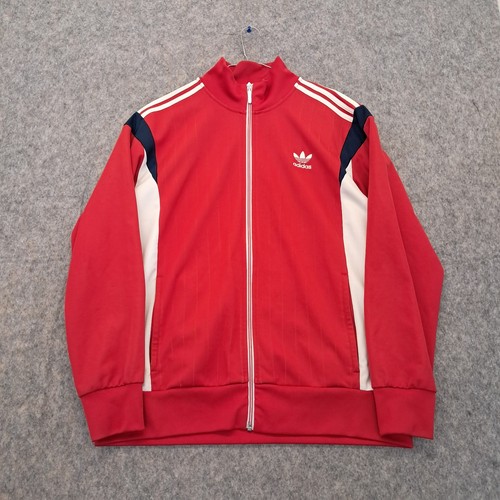 Adidas track jacket - jacket, red