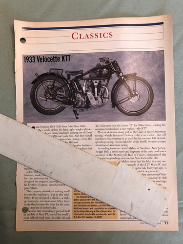 1933 velocette ktt article - 1933,