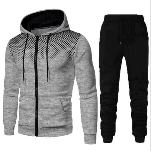 Mens 2pcs hooded - tracksuit, set