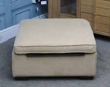 COLLINS & HAYES STORAGE FOOTSTOOL IN LINARA BEESWAX FABRIC (1269)