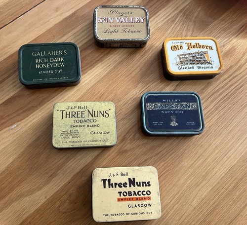 Vintage tobacco tin job lot - vintage,
