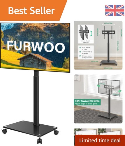 Compact black stand - tv, with